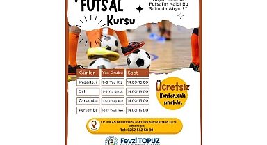 Milas Belediyesi Futsal Kursları İçin Kayıtlar Başladı